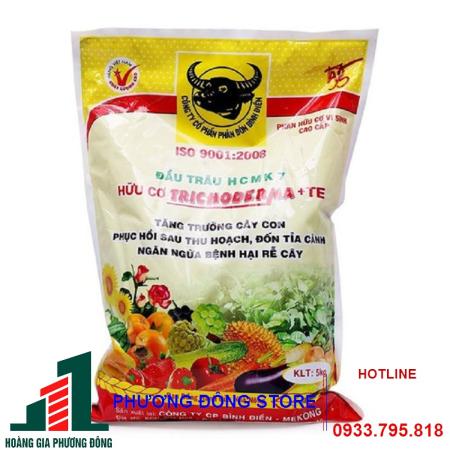 Phân bón đầu trâu HCMK7 hữu cơ Trichoderma+TE